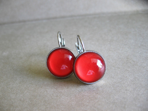 Red Tomato, visací náušnice nerez — foto 1