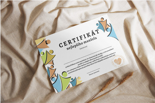 Certifikát nejlepšího manžela