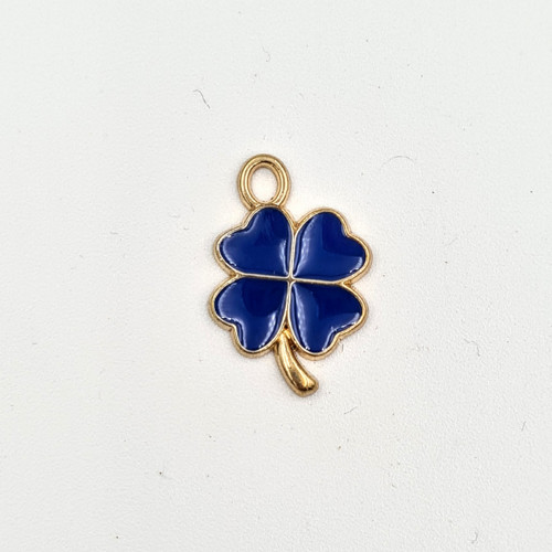 Modrý čtyřlístek 12x19 mm, 5 ks