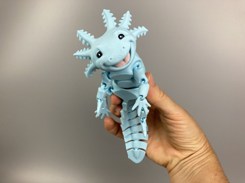 Axolotl s úsměvem M - 3D tisk — foto 1