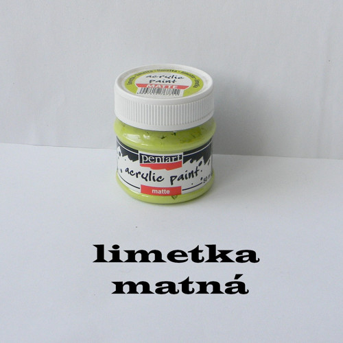 Matná akrylová barva Pentart 50 ml - limetka