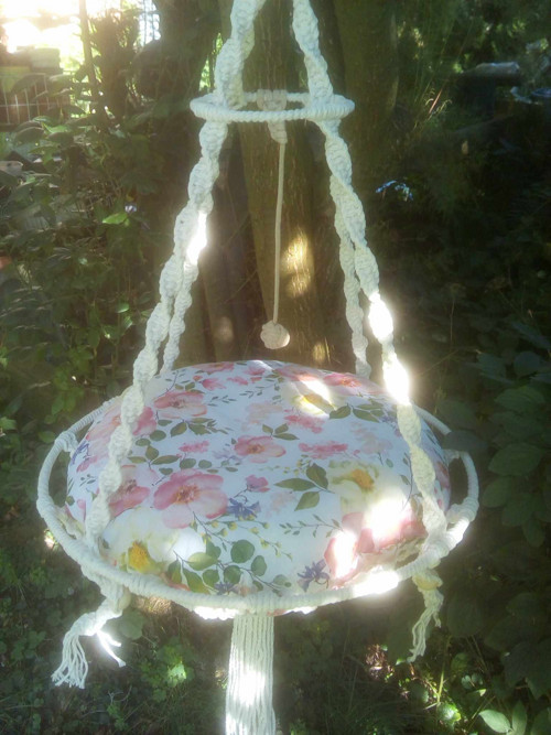 Polštářek do kočičí hamaky - průměr 50 cm