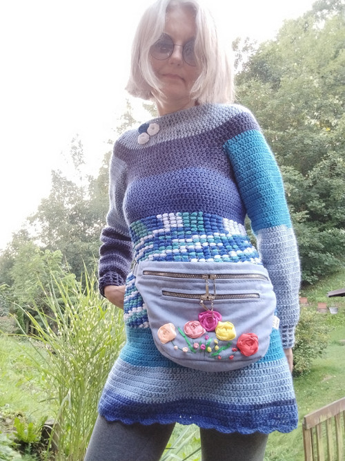 Ledvinka Maxi Inka 8 vyšívaná