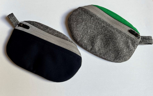 Taštička/klíčenka vzducholoď navy + šedá