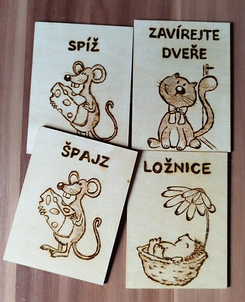 Veselé cedulky na dveře