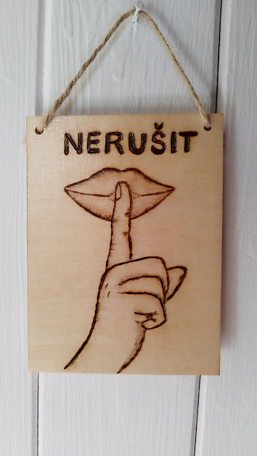 Cedulka NERUŠIT