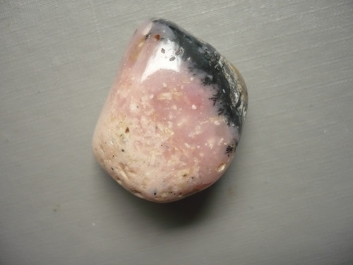 Tromlovaný – růžový opál XL 28 mm, č.26f