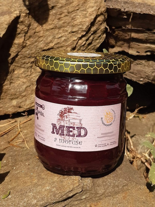 Pastový med a moruše černá 500g