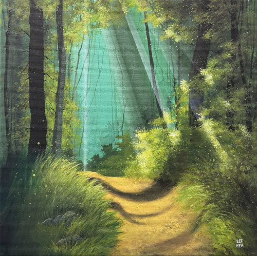 Lesní cestou - 30x30cm — foto 1