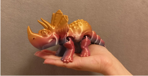 Flexi Triceratops - 20 cm - 3D tisk