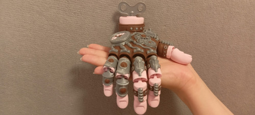 Flexi Steampunková Ruka - 19 cm - 3D Tisk — foto 1