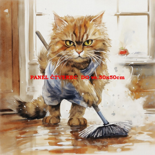 Bavlněný panel 45x45 cm - skladem — foto 1