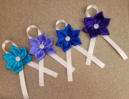 Střední kanzashi - kotiliony - taneční