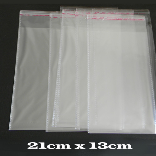 PP sáček s lepící klopou - 21cm x 13cm -bal.10ks