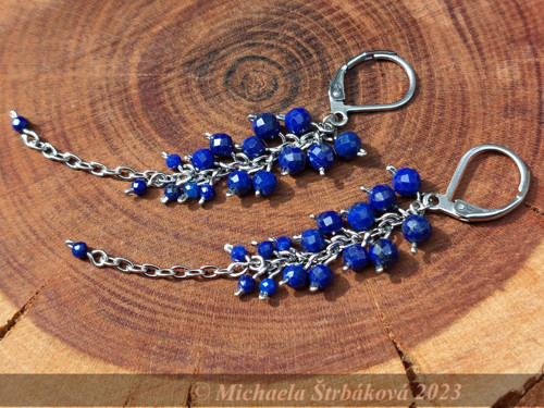 Náušnice z lapis lazuli