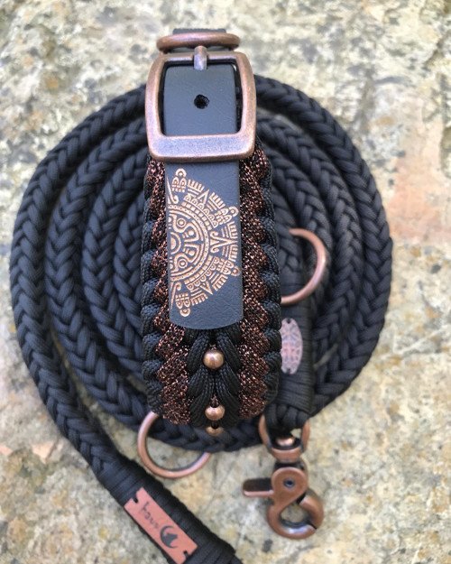Nastavitelný paracord obojek s gravírováním