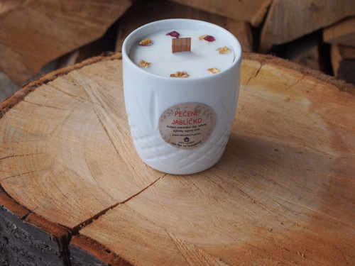 Pečené jablíčko dřevěný knot - 200 ml — foto 1