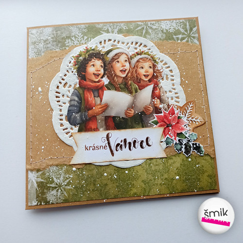 Zelené vánoční přání Zpíváme koledy MerryChristmas