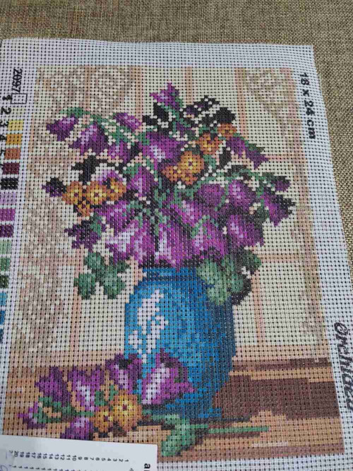 Obrázek na vyšívání 18x24 cm zvonky