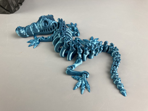 Flexi krokodýl M - 27 cm, 3D tisk — foto 1