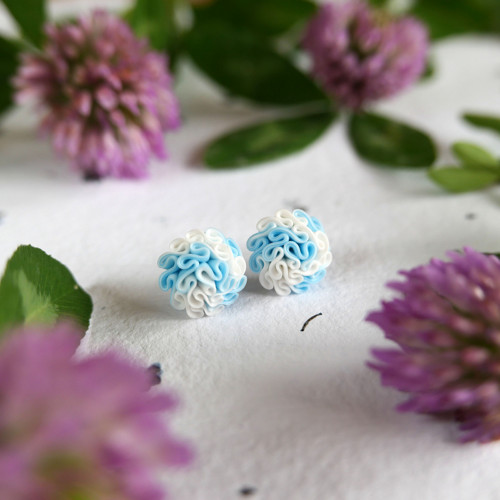 Náušnice light blue — foto 1