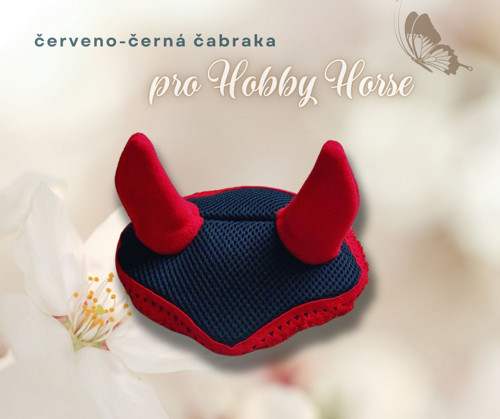 Čabraka červeno-černá pro Hobby Horse