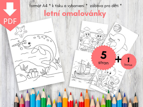 Letní omalovánky 1
