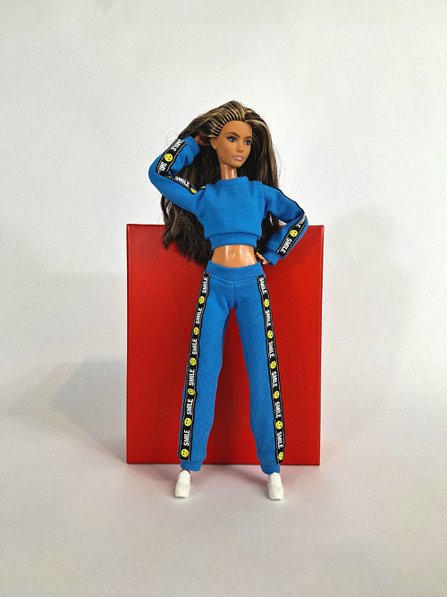 Barbie mikina krátká č-14