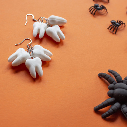 Náušnice Halloween - zoubková víla
