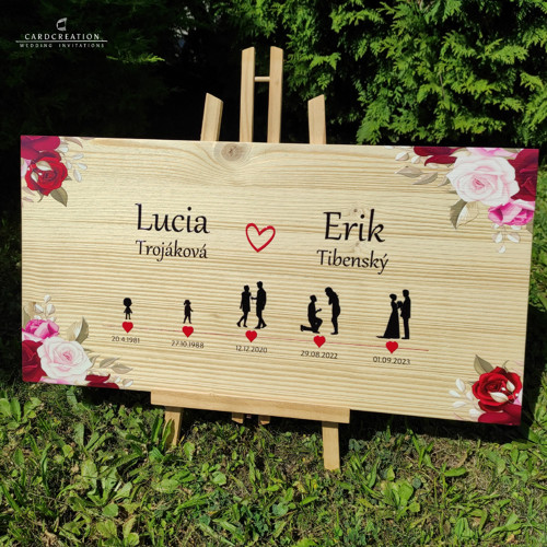 Příběh lásky na dřevěné desce 006W