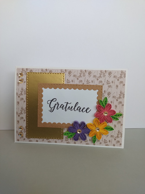 Gratulace - 3 kvítky