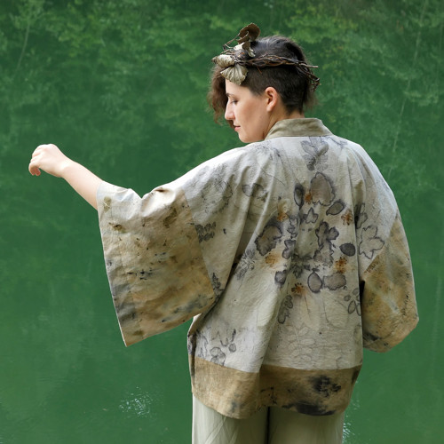 Přírodně barvené kimono