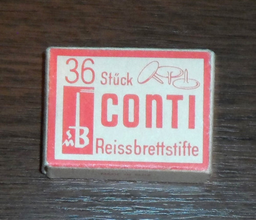 Papírová KRABIČKA • Conti / Brandenburg, GDR — foto 1