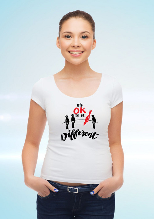 Dámské tričko "It's OK to be different" — foto 1