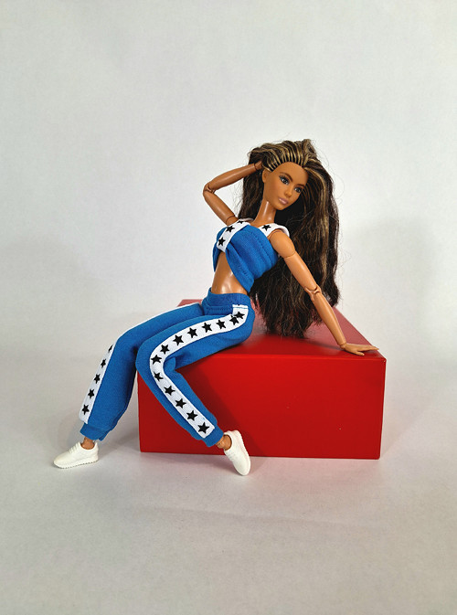 Barbie top na ramínka č-15