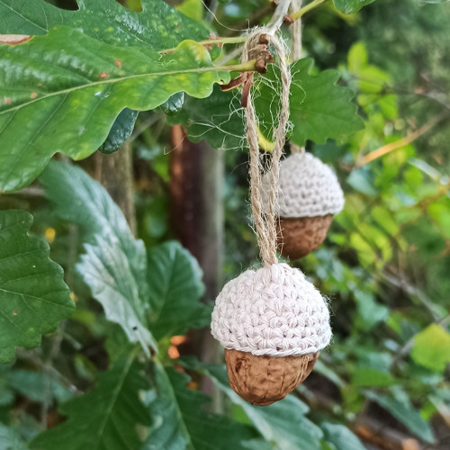 Ozdoba - oříšek - natur — foto 1