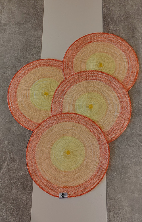 RECY - Prostírání kulaté žluto-oranžové