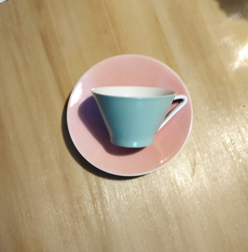 Vintage hrníček s podšálkem BRUSEL 58