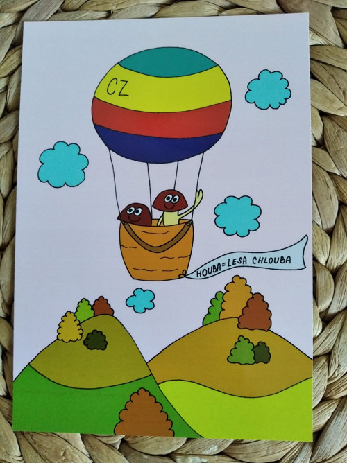 231. Pohlednice - Houba - lesa chlouba