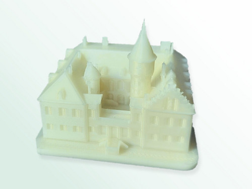 Model zámku Raduň vytvořený 3D tiskem