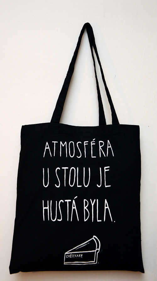 Pevná plátěná taška - atmosféra u stolu