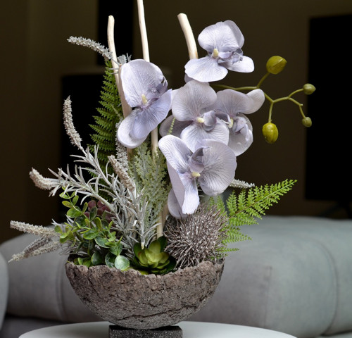 Orchidea šedá květinová dekorace — foto 1