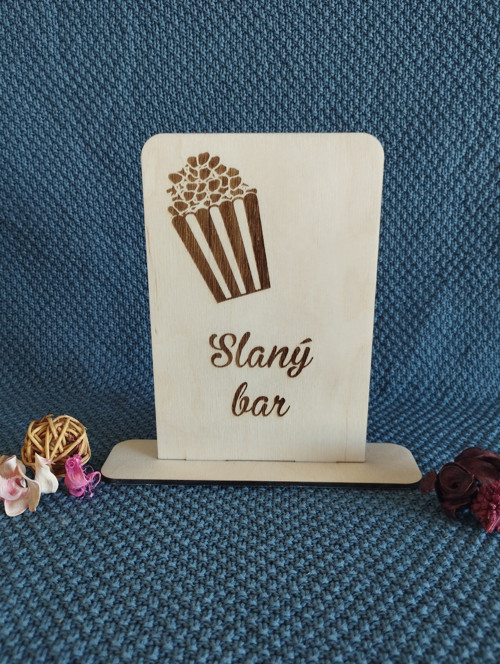 Cedulka - Slaný bar