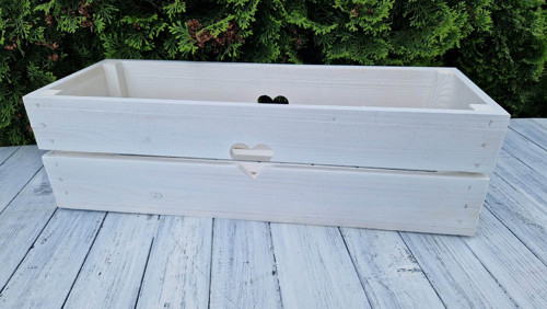 Dřevěná bedýnka květináč 54 cm