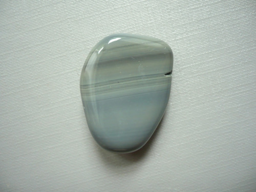 Tromlovaný - obsidián platinový 27 mm, č.2