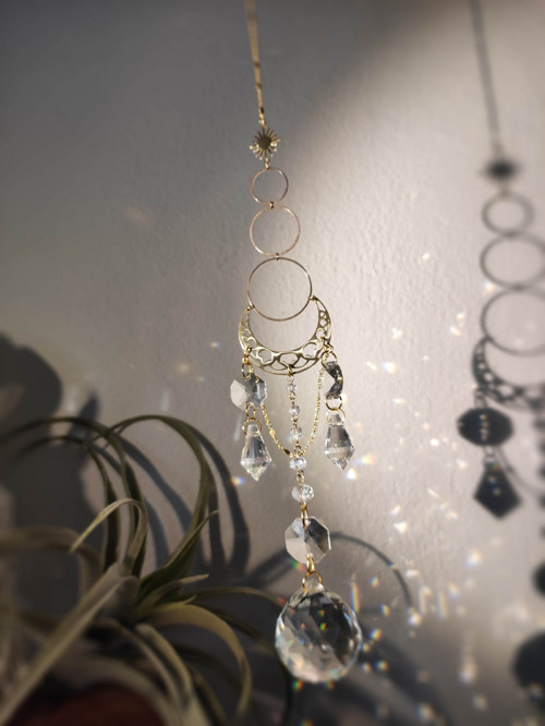 Boho měsíc - Lapač slunce Feng shui — foto 1