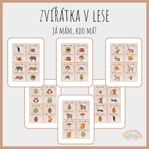 Já mám, kdo má? Zvířátka v lese