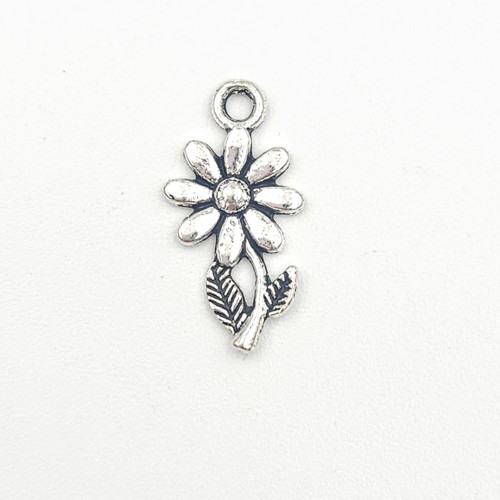 Kopretina na stonku, 19x10 mm, 5 ks