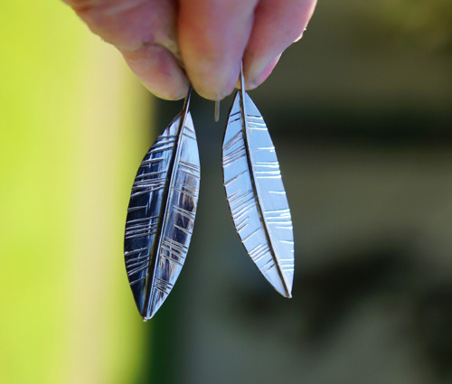 Nerezové náušnice .... " Leaf " — foto 1