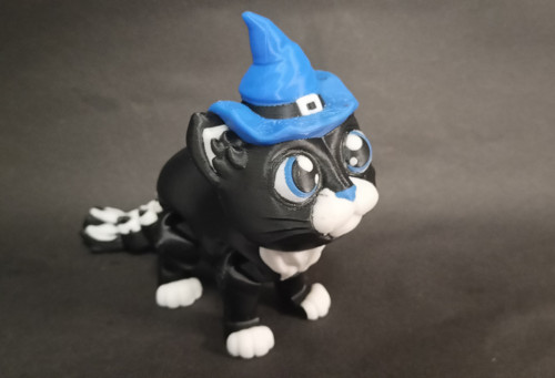 Kouzelná Černá Kočka - 11 cm - 3D Tisk